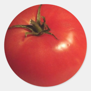 Pegatina Redonda Me encantan los tomates