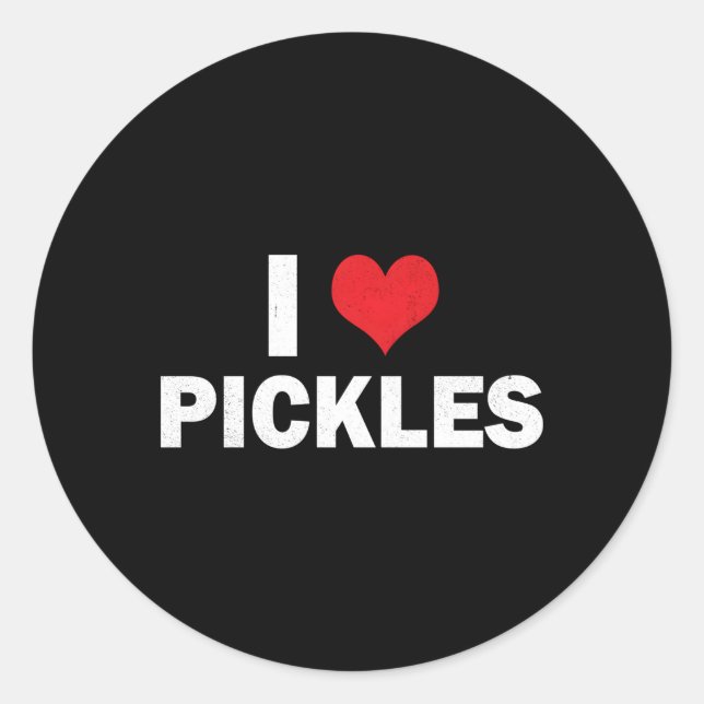 Pegatina Redonda Me Encanto La Pickles Si Pickles (Anverso)