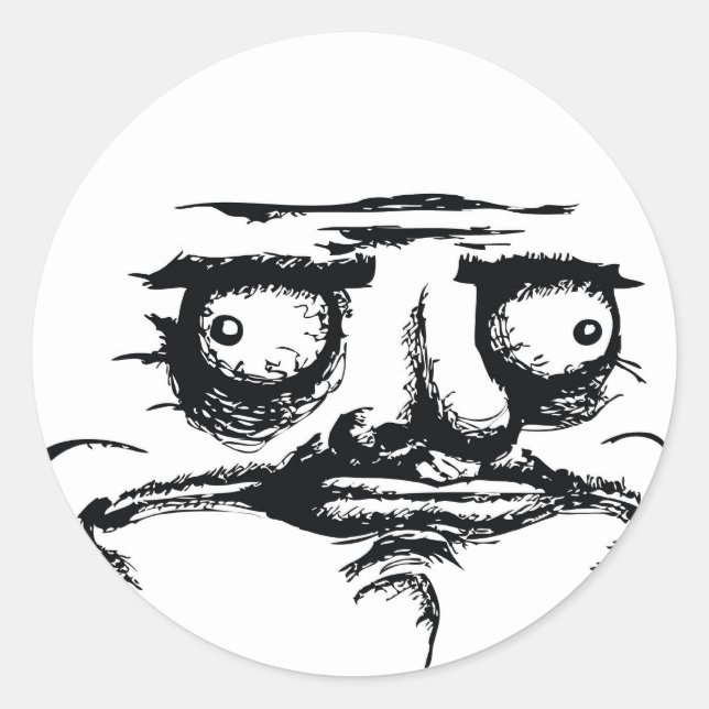 Pegatina Redonda Me gusta (Anverso)