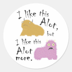 Pegatina Redonda Me Gusta Este Tramo, Pero Me Gusta Mucho Más