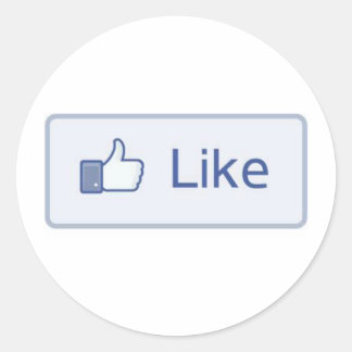 Pegatina Redonda Me gusta Facebook