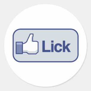 PEGATINA REDONDA ME GUSTA HACER LICK