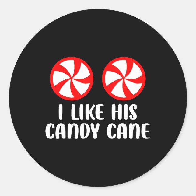 Pegatina Redonda Me Gusta Su Candy Fun Navidades Parejas Matchi (Anverso)