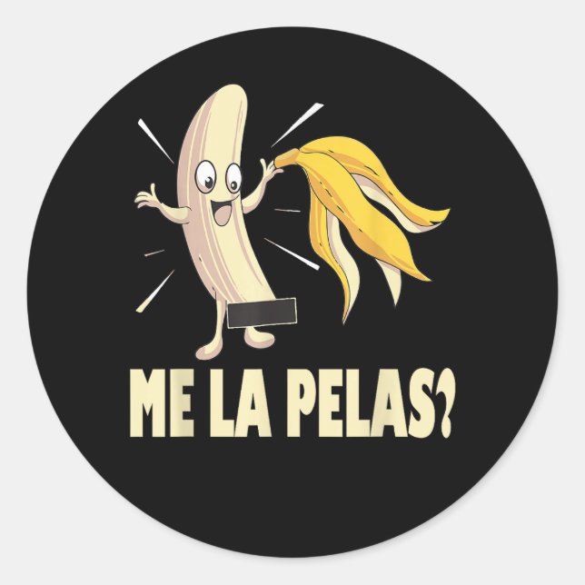 Pegatina Redonda Me La Pelas (Anverso)