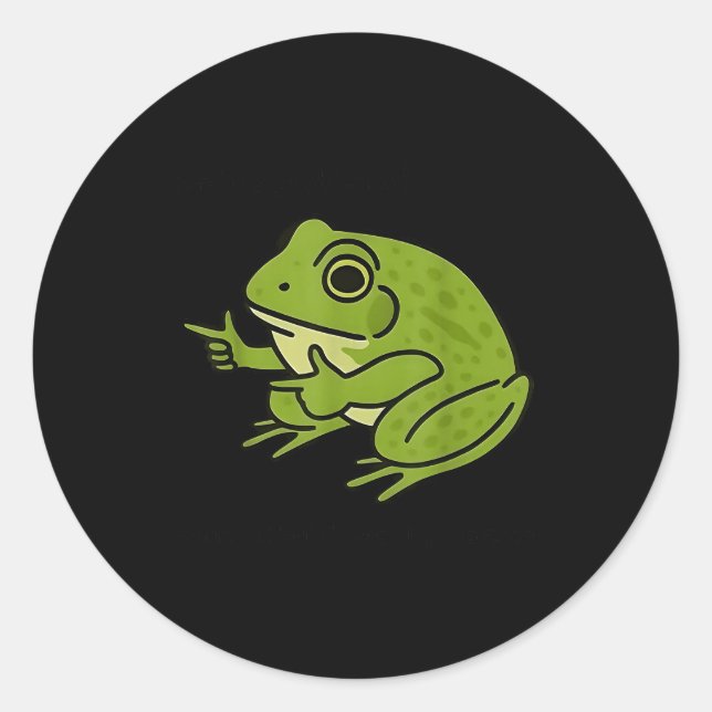 Pegatina Redonda Me No Problemo Narrator But It Was All Problemo Fu (Anverso)