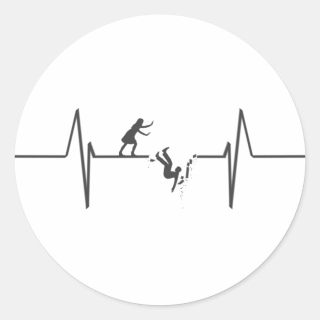 Pegatina Redonda Me Rompió El Corazón (Anverso)