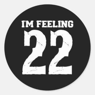 Pegatina Redonda Me Siento 22