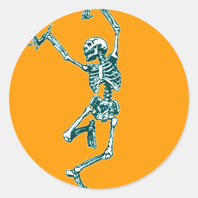 Pegatina Redonda Me Siento Feliz, Oh Tan Feliz (Anverso)