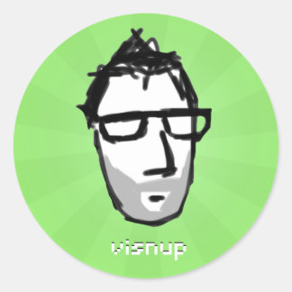 Pegatina Redonda me verde 2