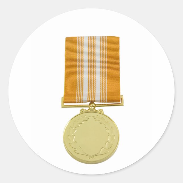 Pegatina Redonda Medalla de premio (Anverso)