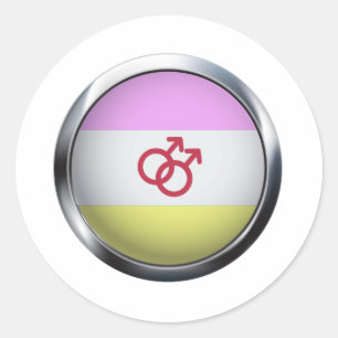 PEGATINA REDONDA MEDALLION DE ORGULLO TWINK