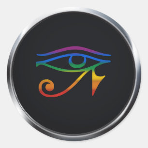 PEGATINA REDONDA MEDALLION DEL ORGULLO DE LOS GÓTICOS GAY