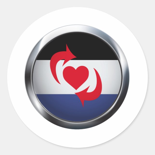 PEGATINA REDONDA MEDALLIZACIÓN DEL ORGULLO DEL INTERRUPTOR (Anverso)