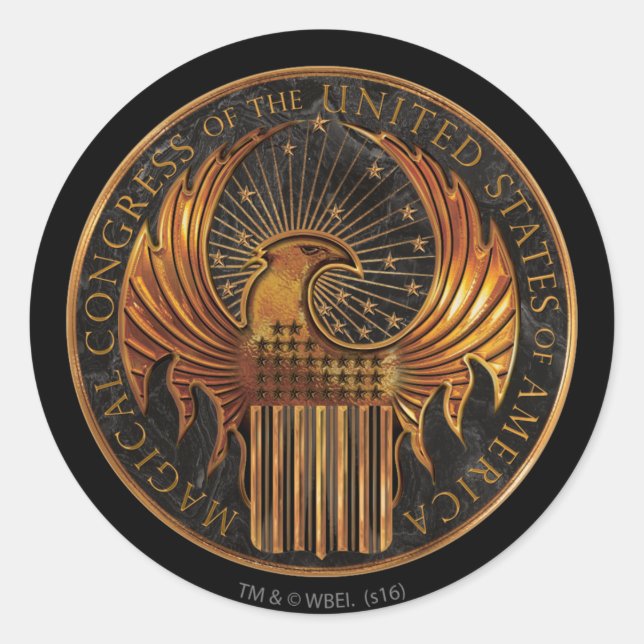 Pegatina Redonda Medallón MACUSA™ (Anverso)