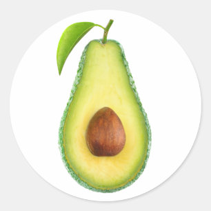 Pegatina Redonda Media aguacate