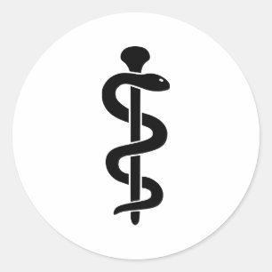 Pegatina Redonda Médica