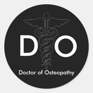 Pegatina Redonda Médica de Osteopatía