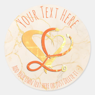 Pegatina Redonda Médica, enfermera, paramédico, plantilla de regalo