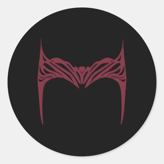 Pegatina Redonda Médica Extraño Multiverso De Locura Bruja Escarlat (Anverso)