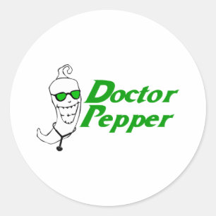 Pegatina Redonda Médica Pepper