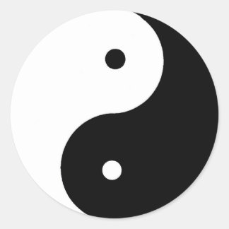 Pegatina Redonda Medicina chinesa