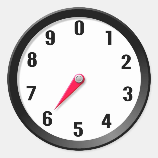 Pegatina Redonda Medidor 6 (Anverso)