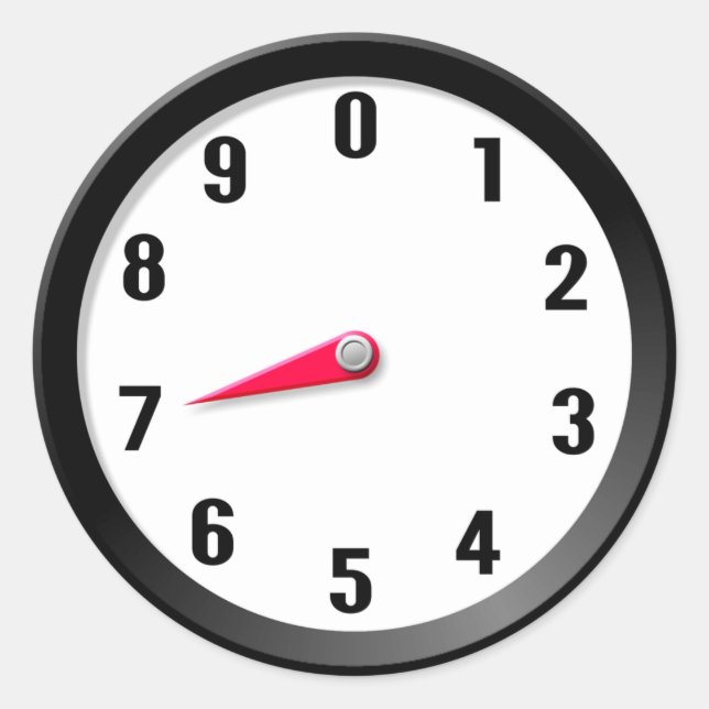 Pegatina Redonda Medidor 7 (Anverso)