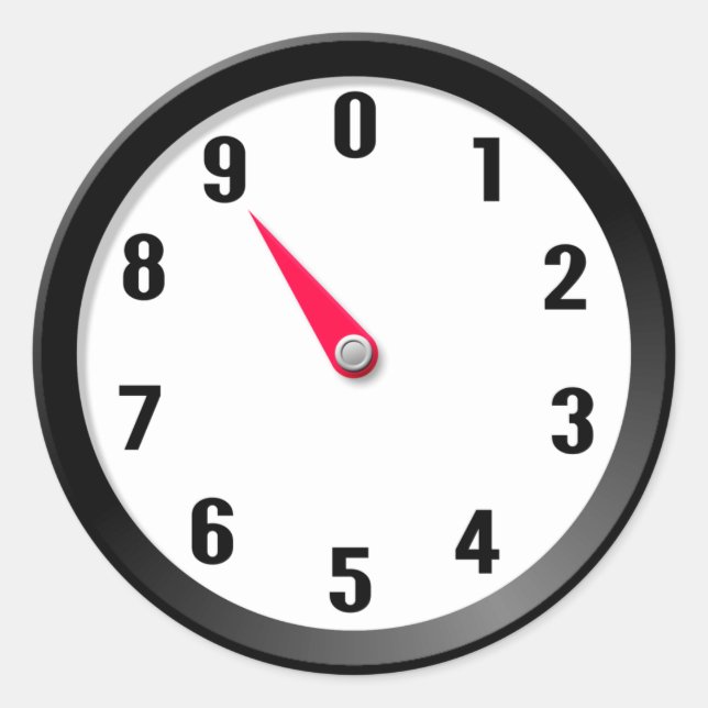 Pegatina Redonda Medidor 9 (Anverso)