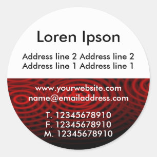 Pegatina Redonda Medio textura y blanco 07 Business / Profile