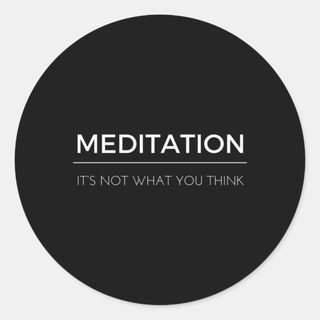 Pegatina Redonda Meditación Y Mentalidad Cita Que No Es Contigo (Anverso)