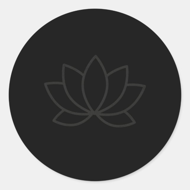 Pegatina Redonda Meditar La Confianza En El Universo En Meditar El  (Anverso)