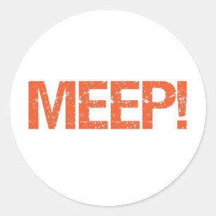 Pegatina Redonda Meep