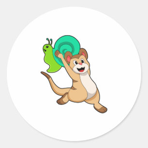 Pegatina Redonda Meerkat con caracol.PNG