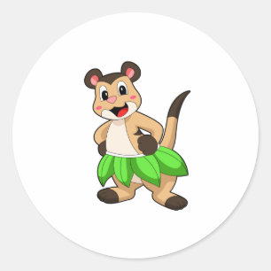 Pegatina Redonda Meerkat en Ballet Dance