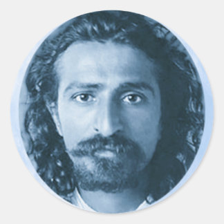 pegatina redonda meher baba