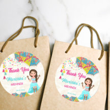 Mehndi rosa azul niña india gracias favor