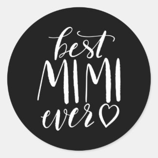Pegatina Redonda Mejor Abuela de Mimi Ever