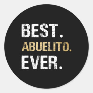Pegatina Redonda Mejor Abuelito Graphic de la Nieta