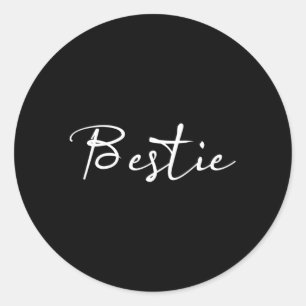 Pegatina Redonda Mejor Amigo Bff Y Bestie