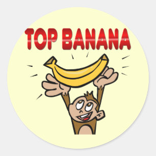 Pegatina Redonda Mejor Banana