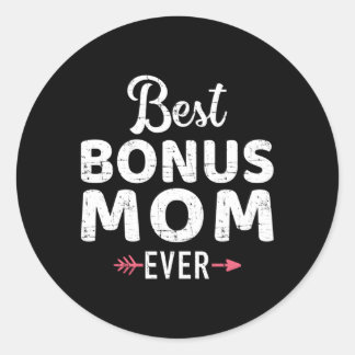 Pegatina Redonda Mejor Bono Mamá Nunca