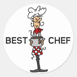 Pegatina Redonda Mejor Chef