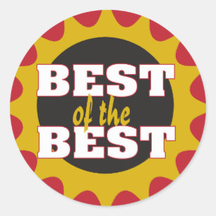Pegatina Redonda Mejor del mejor