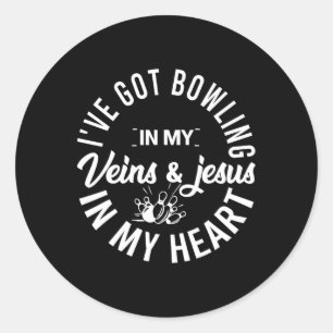 Pegatina Redonda Mejor Diseño De Bolos Para Hombres Mujeres Jesús C
