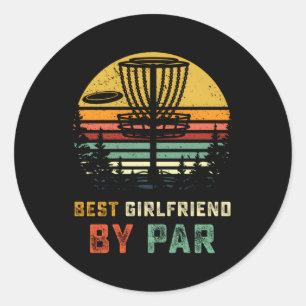 Pegatina Redonda Mejor Friend Disk Golf Gf Frisbees Disk Golfer Gol