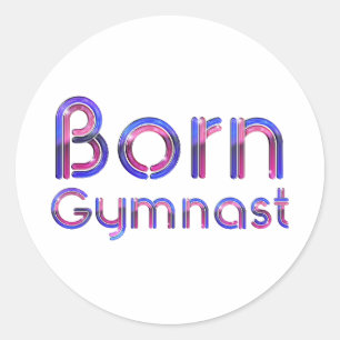 Pegatina Redonda Mejor gimnasta nacida