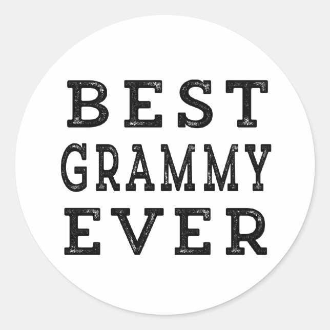 Pegatina Redonda Mejor Grammy (Anverso)