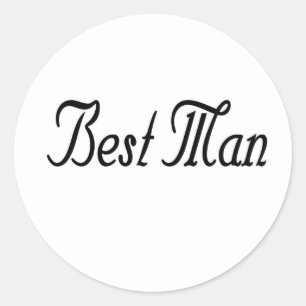 Pegatina Redonda Mejor Hombre