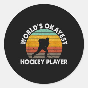 Pegatina Redonda Mejor jugador de hockey del mundo Juegos Olímpicos