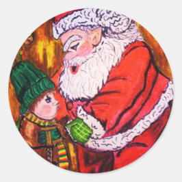 Pegatina Redonda MEJOR NO ENCENDER EN LOS stickers NAVIDAD